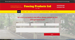 Desktop Screenshot of fencingproductsltd.co.uk