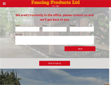 Tablet Screenshot of fencingproductsltd.co.uk